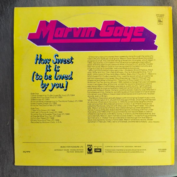 Marvin Gaye - How Sweet It Is (To Be Loved By You) (LP, Comp) - Image 2