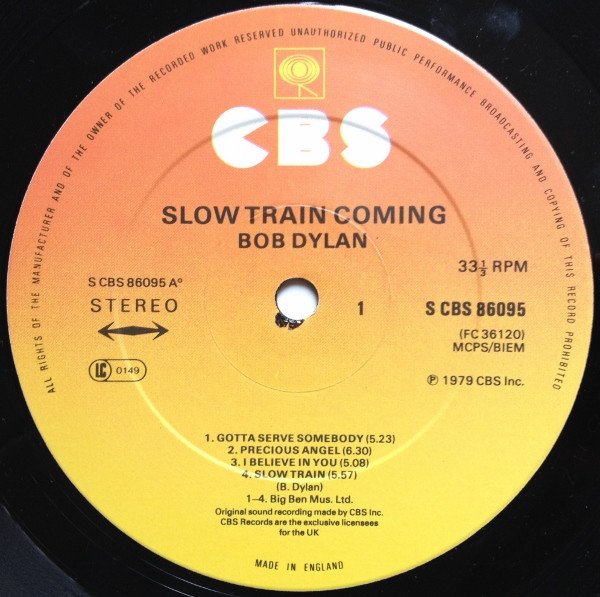 Bob Dylan - Slow Train Coming (LP, Album) - Image 3