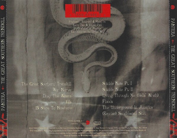 Pantera - The Great Southern Trendkill (CD, Album, RE, Arv) - Image 2