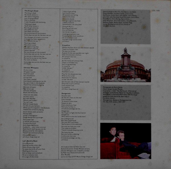 Go West - Dancing On The Couch (LP, Album) - Image 3