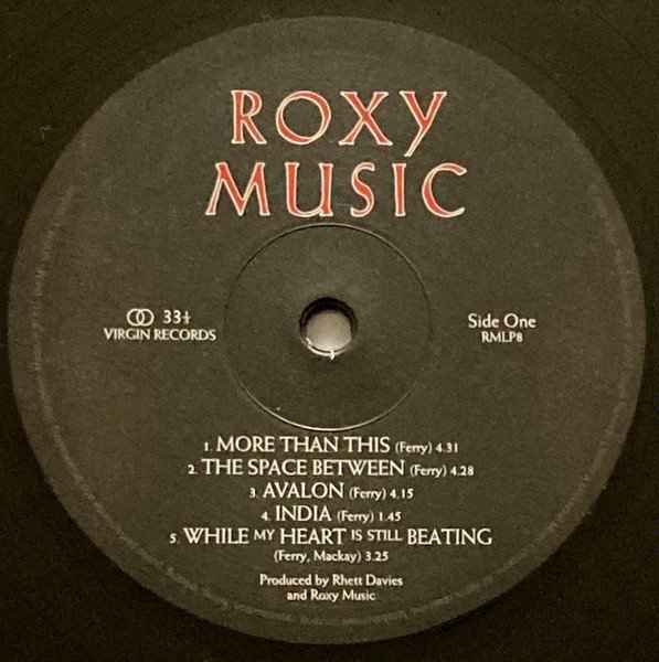 Roxy Music - Avalon (LP, Album, RE, RM, Hal) - Image 3