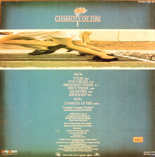 Vangelis - Chariots Of Fire (LP, Album) - Image 2