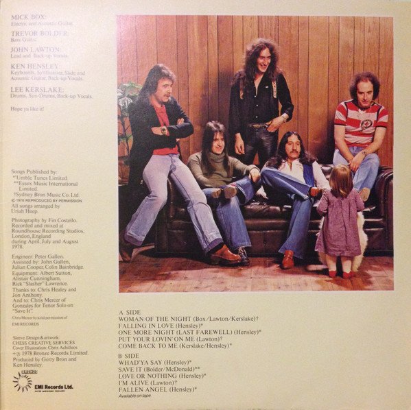 Uriah Heep - Fallen Angel (LP, Album, Gat) - Image 3