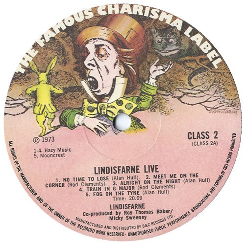 Lindisfarne - Lindisfarne Live (LP, Album) - Image 3