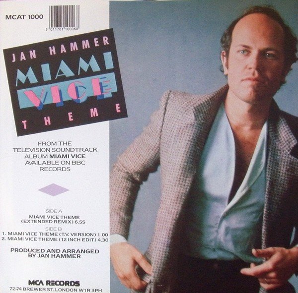 Jan Hammer - Miami Vice Theme (12", Single) - Image 2