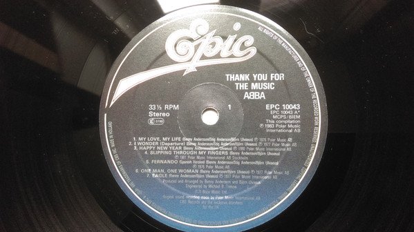 Abba - Thank You For The Music (LP, Comp) - Image 3