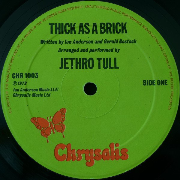 Jethro Tull - Thick As A Brick (LP, Album, RE, Gat) - Image 3