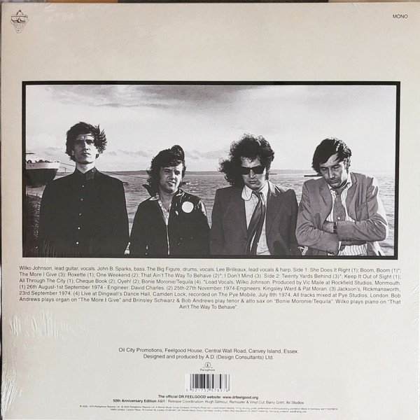 Dr. Feelgood - Down By The Jetty (LP, Album, Mono, RE, RM, 50t) - Image 2