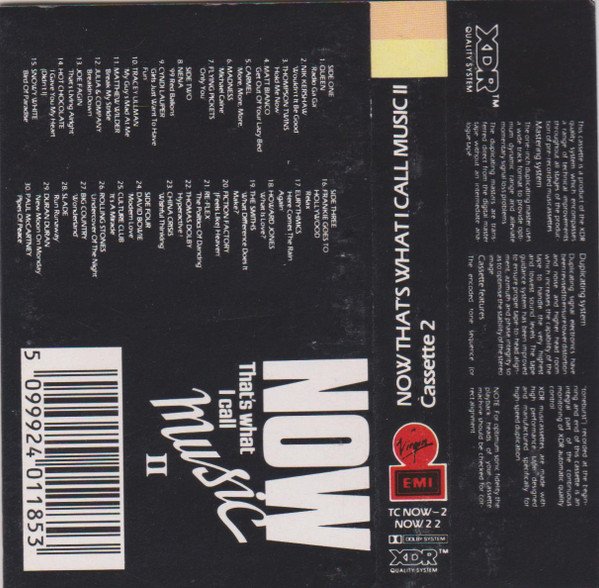 Various - Now That's What I Call Music II (2xCass, Comp) - Image 3
