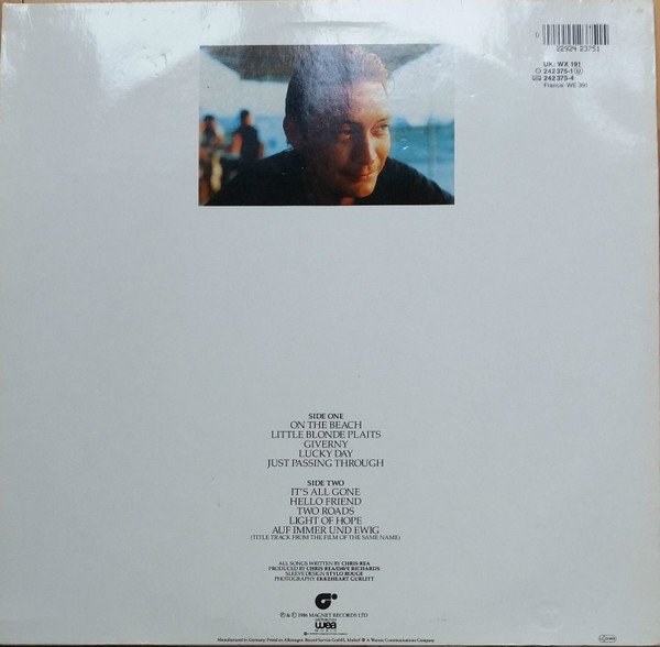 Chris Rea - On The Beach (LP, Album) - Image 2