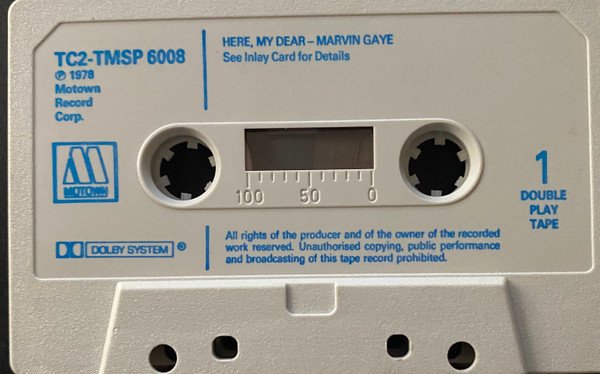 Marvin Gaye - Here, My Dear (Cass, Album, Dou) - Image 3