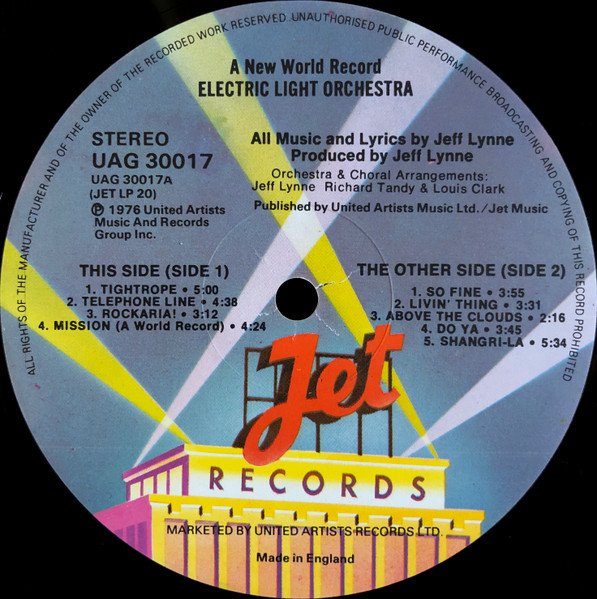Electric Light Orchestra - A New World Record (LP, Album, Emb) - Image 3