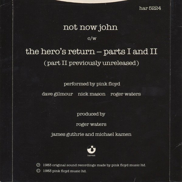 Pink Floyd - Not Now John (7", Single, Pus) - Image 2