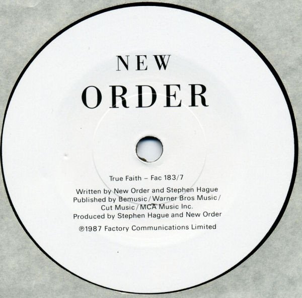New Order - True Faith / 1963 (7", Single) - Image 3