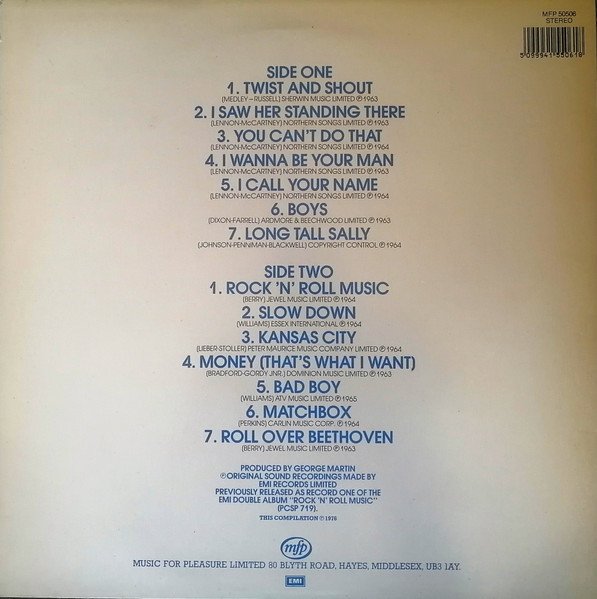 The Beatles - Rock 'N' Roll Music Vol. 1 (LP, Comp) - Image 2