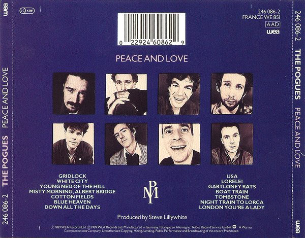 The Pogues - Peace And Love (CD, Album) - Image 2