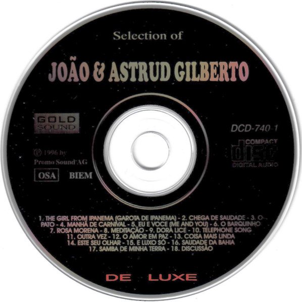 João* & Astrud Gilberto - Selection Of João & Astrud Gilberto (2xCD, Comp) - Image 3