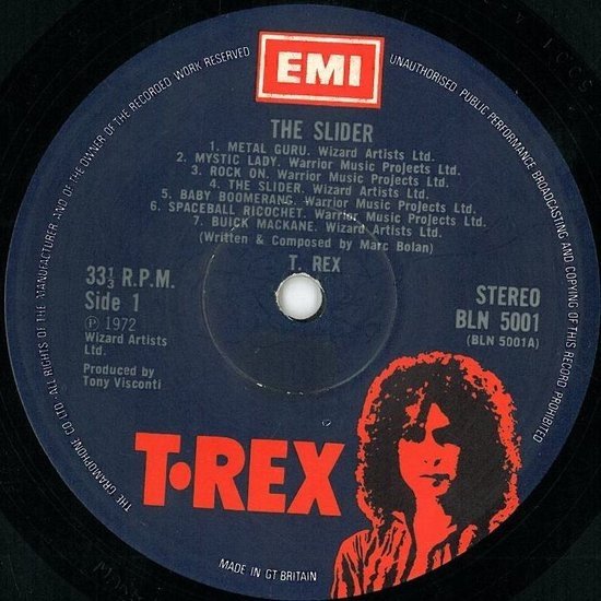 T. Rex - The Slider (LP, Album) - Image 3