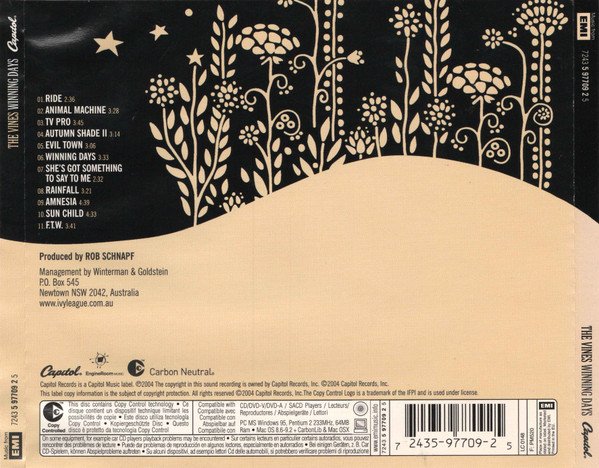 The Vines - Winning Days (CD, Album, Copy Prot.) - Image 2