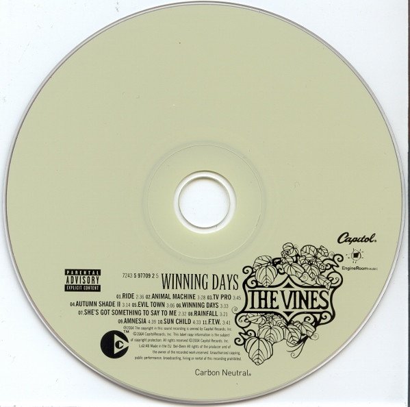 The Vines - Winning Days (CD, Album, Copy Prot.) - Image 3