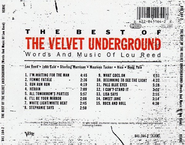 The Velvet Underground - The Best Of The Velvet Underground (Words And Music Of Lou Reed) (CD, Comp) - Image 2
