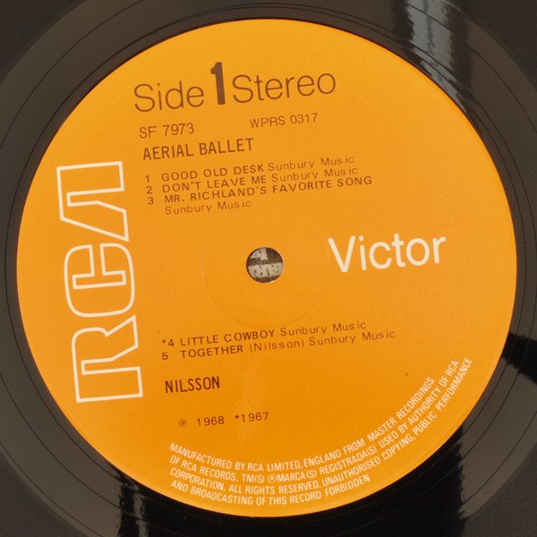 Nilsson* - Aerial Ballet (LP, Album, RE, RP) - Image 3