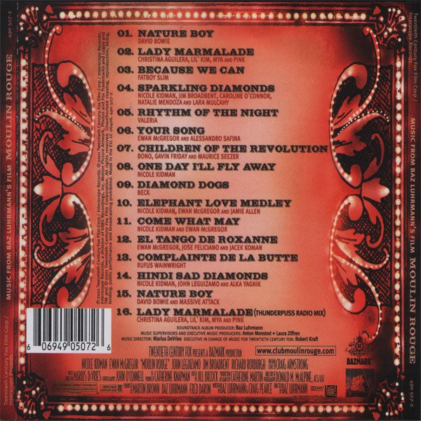 Various - Moulin Rouge (Music From Baz Luhrmann's Film) (CD, Album, RP, Arv) - Image 2