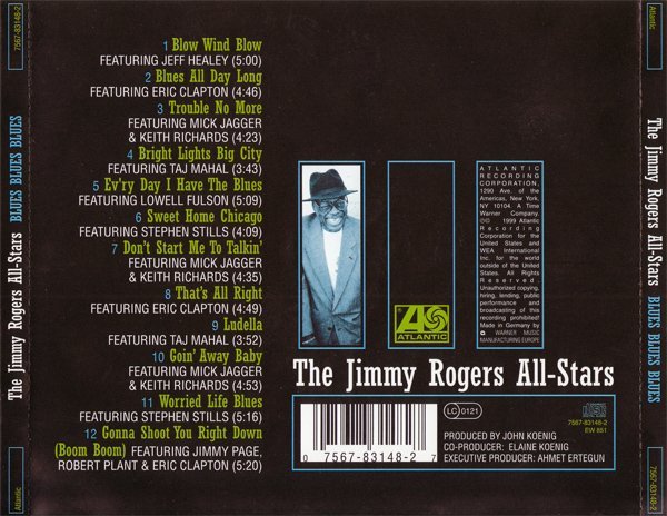 The Jimmy Rogers All-Stars - Blues Blues Blues (CD, Album) - Image 2