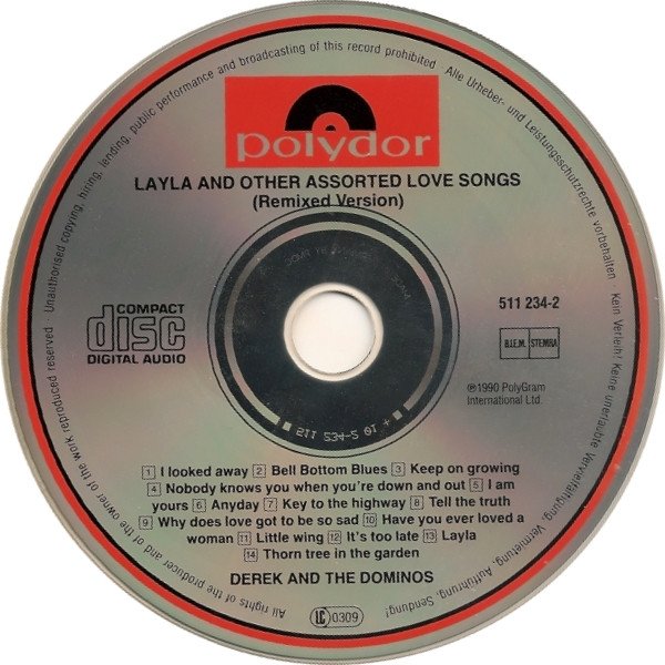 Derek And The Dominos* - Layla And Other Assorted Love Songs (The Layla Sessions - 20th Anniversary Edition) (CD, Album, RE) - Image 3