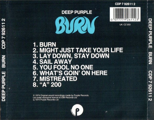 Deep Purple - Burn (CD, Album, RE) - Image 2