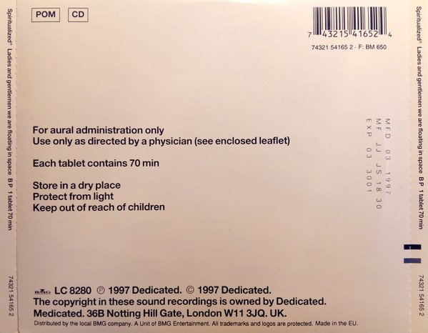 Spiritualized®* - Ladies And Gentlemen We Are Floating In Space (CD, Album) - Image 2