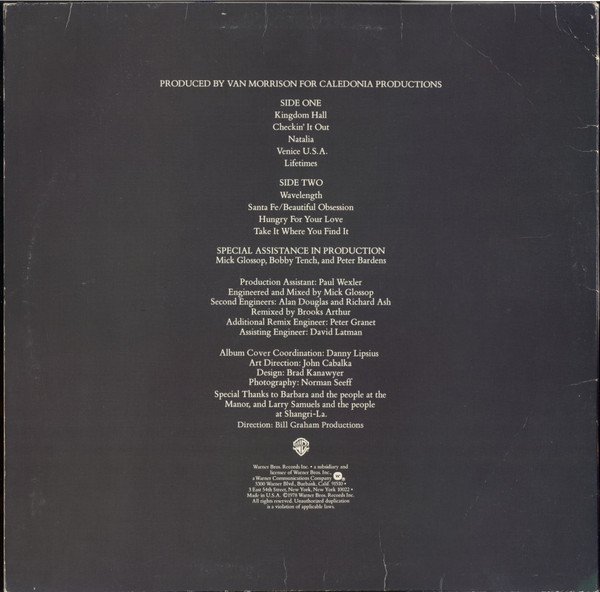 Van Morrison - Wavelength (LP, Album, Gol) - Image 2