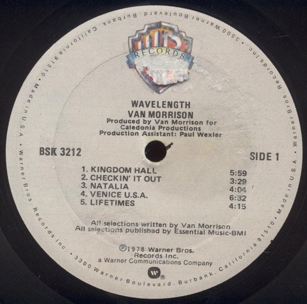 Van Morrison - Wavelength (LP, Album, Gol) - Image 3