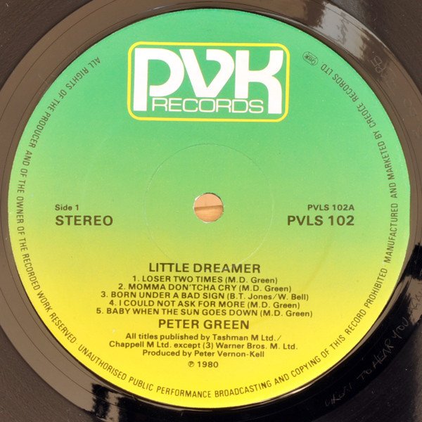 Peter Green (2) - Little Dreamer (LP, Album) - Image 3