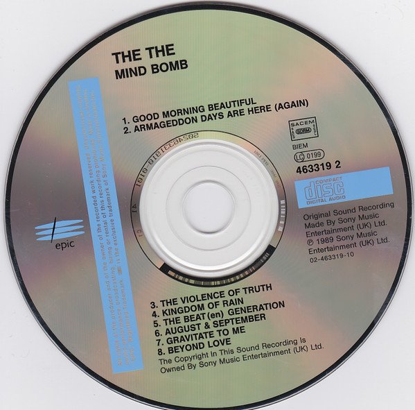 The The - Mind Bomb (CD, Album, RE, RP) - Image 3