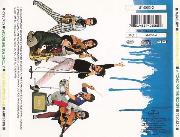 The Boomtown Rats - A Tonic For The Troops (CD, Album, RE) - Image 2