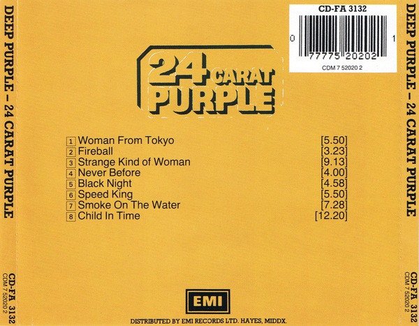 Deep Purple - 24 Carat Purple (CD, Comp, RE) - Image 2