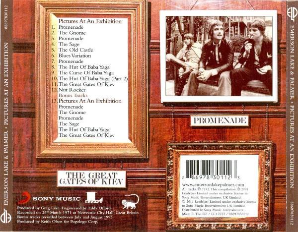 Emerson, Lake & Palmer - Pictures At An Exhibition (CD, Album, RE, RM) - Image 2