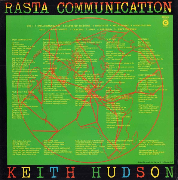 Keith Hudson - Rasta Communication (LP, Album) - Image 2