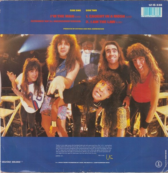 Anthrax - I'm The Man (12", Single) - Image 2