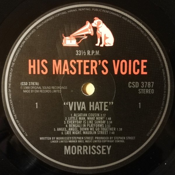 Morrissey - Viva Hate (LP, Album) - Image 3