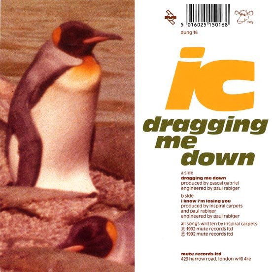 Inspiral Carpets - Dragging Me Down (7", Single) - Image 2