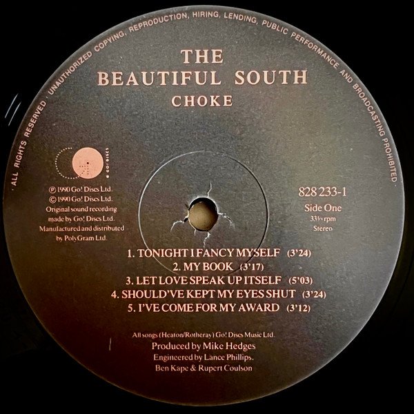 The Beautiful South - Choke (LP, Album) - Image 3