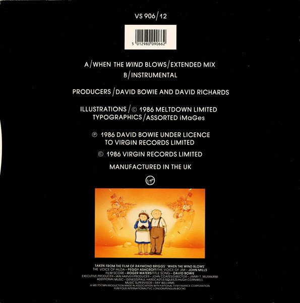David Bowie - When The Wind Blows (12", Single) - Image 2