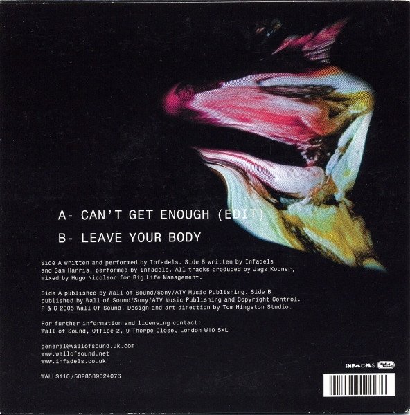 Infadels - Can't Get Enough (7", Single) - Image 2
