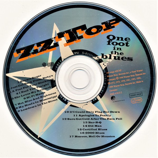 ZZ Top - One Foot In The Blues (CD, Comp) - Image 3