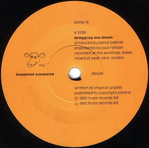 Inspiral Carpets - Dragging Me Down (7", Single) - Image 3