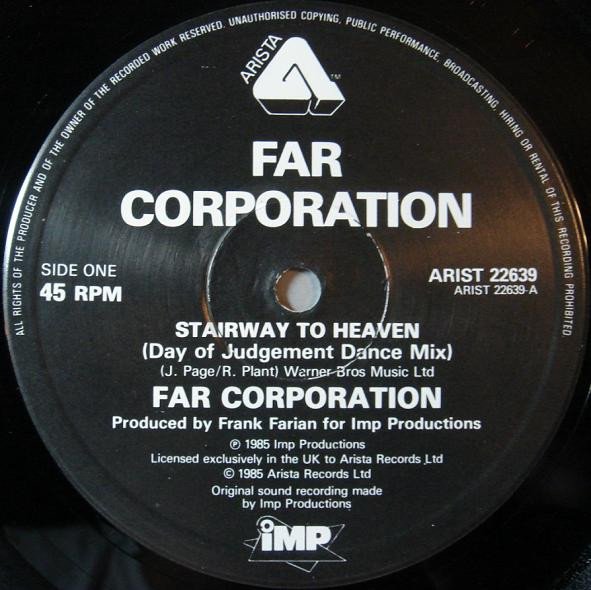 Far Corporation - Stairway To Heaven (The Day Of Judgement) (The Dance Mix) (12", Single) - Image 3
