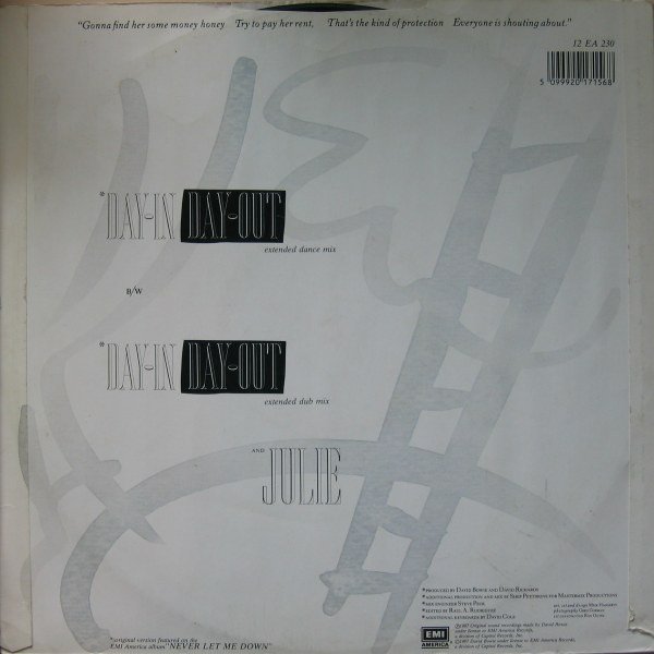David Bowie - Day-In Day-Out (Extended Dance Mix) (12") - Image 2