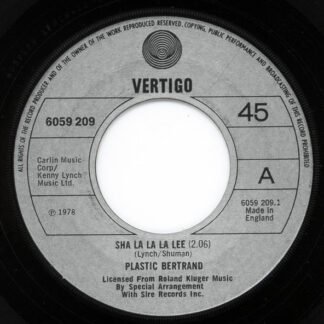 Plastic Bertrand - Sha La La La Lee (7", Single)